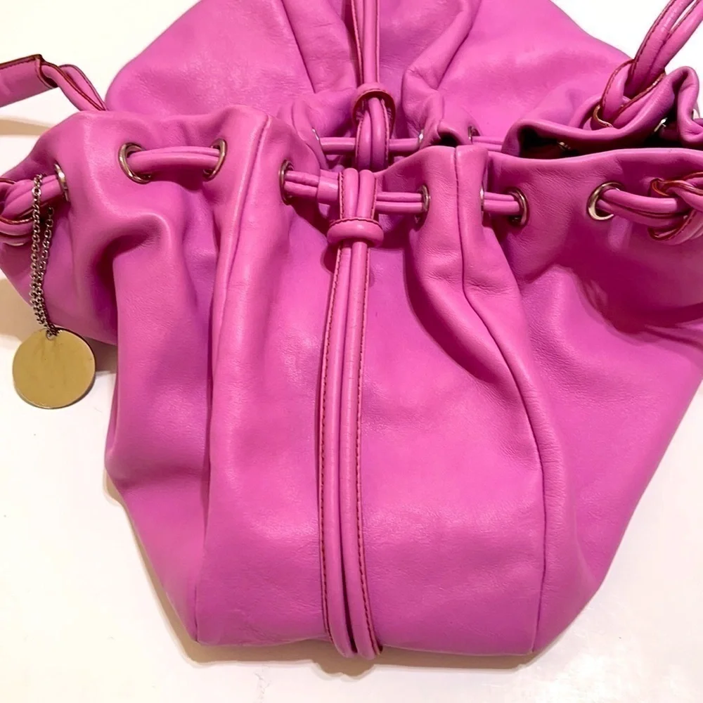 Tanner Krolle Pink Leather Tote Bag